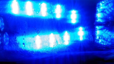 Blaulicht leuchtet auf einem Fahrzeug der Polizei. (Foto: Klaus-Dietmar Gabbert/dpa/Symbolbild)