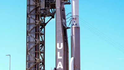 Eigentlich war geplant, dass Wilmore und Williams mit dem „Starliner“ zu dessen erstem bemannten Testflug zur Internationalen Raumstation ISS aufbrechen. (Foto: John Raoux/AP/dpa)