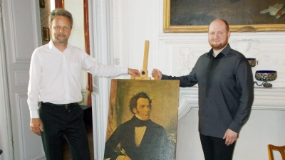 Mit Franz Schubert im Bunde: der Pianist Achim Lauter (links) und der Bariton Sven Hildebrandt. (Foto: Reinhard Kalb)